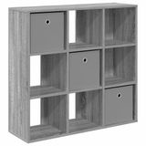 vidaXL Dressoir Grijs Sonoma 88,5 x 29 x 84,5 cm