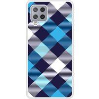 Samsung Bedrukt siliconen hoesje compatibel met Galaxy A42 5G Tartan Bleu