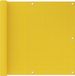 vidaXL Balkonscherm 90x500 cm HDPE Geel