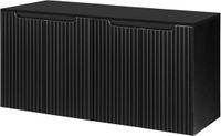 en.casa Wastafelonderkast met wastafelblad Newport 120x60x40 cm zwart