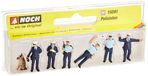 Figurines de police, échelle H0, plastique, multicolore, pour modélisme
