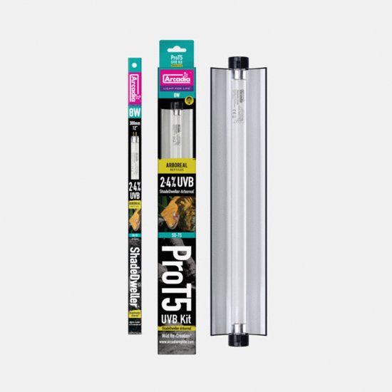 Aquadistri Arcadia Pro T5 Uvb Set Shadeweller Arboreal 2.4% Uvb - Verwarming - 8 Watt