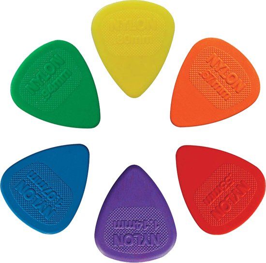 Dunlop Plectrum Midi Nylon SET 0.53mm-1.14mm 6-pack