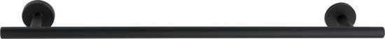 WENKO Porte-serviettes Bosio Uno Acier inoxydable Noir mat 60cm de large