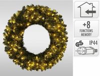 S.I.A. Kerstkrans 90 cm + LED-Verlichting 150 LED's Groen