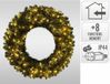 S.I.A. Kerstkrans 90 cm + LED-Verlichting 150 LED's Groen