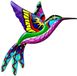 Unyqoos® Kolibri wanddecoratie van metaal 3D