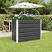 vidaXL Plantenbak Antraciet Staal 100 x 50 x 75 cm