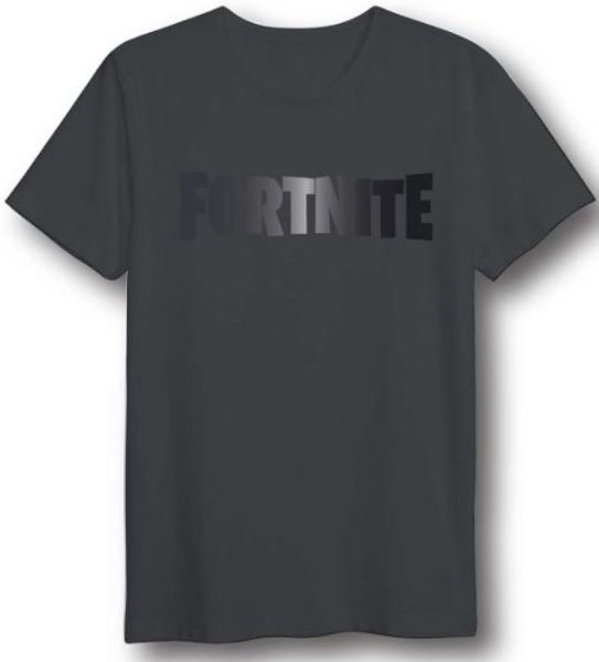 Hole in the Wall Fortnite - Foil Logo Black T-Shirt