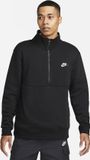 Nike Sportswear CLUB BB HZ TOP Heren Zwart Maat S