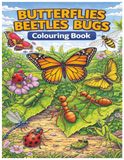 Butterflies Beetles Bugs: Colouring Book