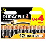 Duracell Plus Power AA Alkaline Batterijen - 12 stuks