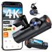 Dashcam - 3 canaux 4K - 360° IR - GPS - Surveillance parking 24 heures - 5 GHz wifi