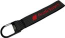 Audi 3182400400 Sleutelhanger Lanyard Loop Diamond Logo Snap Hook, Zwart/Rood