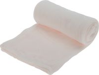 H&S Collection Fleece deken - polyester - gebroken wit - 125 x 150 cm