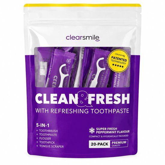 Clearsmile 5 in 1 Tooth Brush Clean & Fresh - Pepermunt