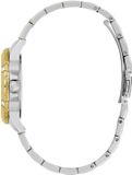 Guess Mist Multifunctioneel Horloge Zilverkleurig En Goudkleurig Kast Gemaakt Van 100% Roestvrij Staal En Een Band Van 100% Roestvrij Staal 35 GW0723L1, GW0723L2
