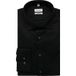Seidensticker Cover Cotton Regular Fit Overhemd zwart, Effen