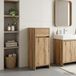 Maison Exclusive - Meuble de salle de bain exclusif - Armoire en bois stratifié, chêne artisanal, dimensions : 35 x 36,5 x 85 cm