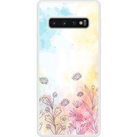 Samsung Galaxy S10 Watercolor flowers Verstevigd hoesje met sublimatie bedrukking