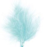 Santex Hobby knutsel veren - 20x - lichtblauw - 7 cm