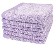 Everplush Diamond Jacquard Washandje 6 Delig in Lavendel