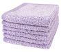 Everplush Diamond Jacquard Washandje 6 Delig in Lavendel