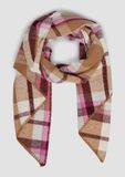 s.Oliver Geruite sjaal van polyester voor dames, lichtbeige