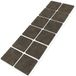 Adsamm® 12 x zelfklevende viltglijders Bruin 40x40 mm Vierkant 3,5 mm dik Meubel- en vloerbescherming