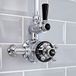 Hudson Reed Elizabeth Klassieke Douchekraan Thermostatisch Opbouw 1-Weg - Chroom en Zwart
