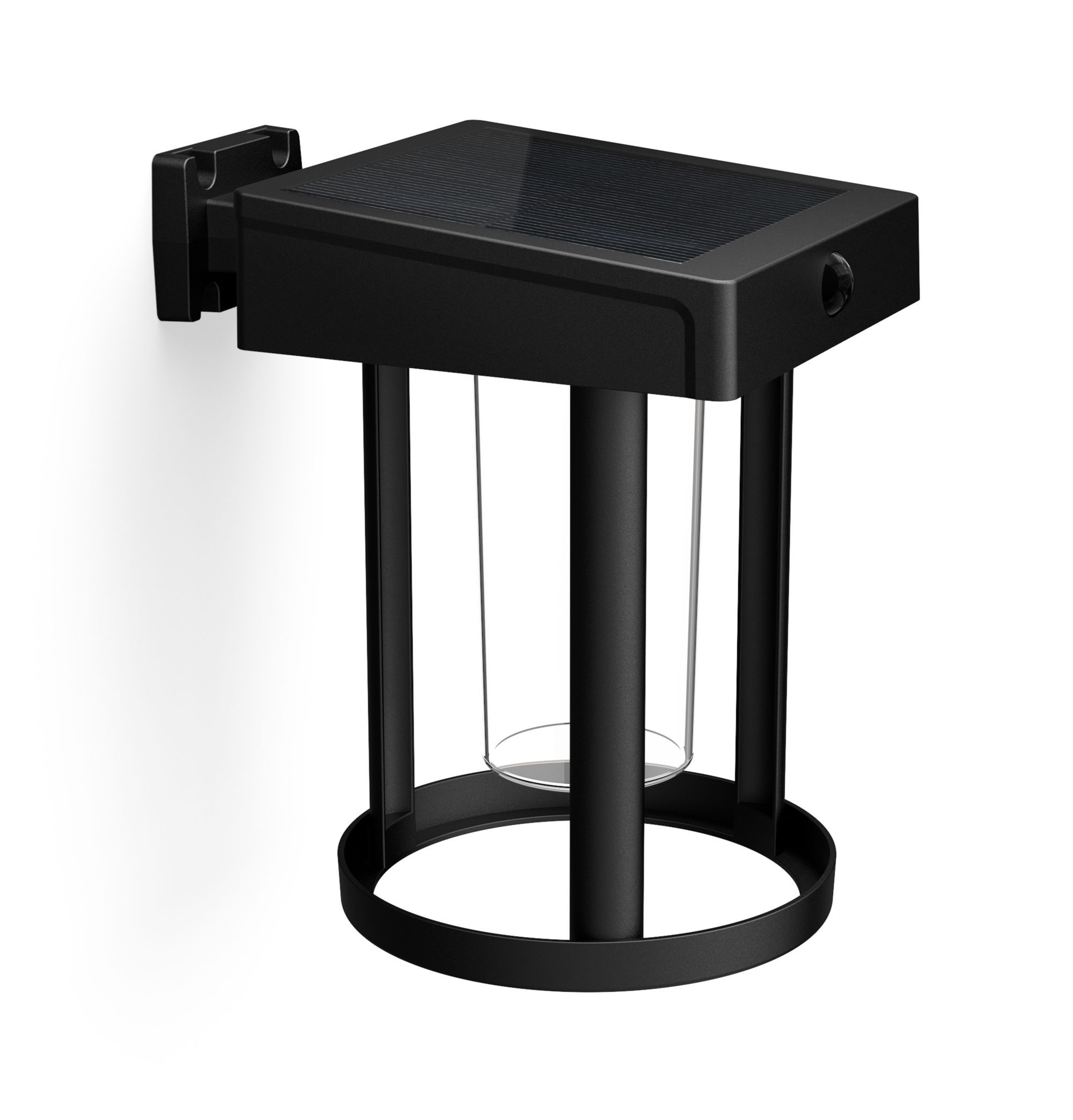 Philips Camill Solar Outdoor Wall Light - Black - with Motion Sensor