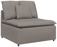 vidaXL Modulaire bank middenmodule met kussens 100 cm taupe