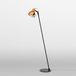 Rotaliana Luxy F0 Lampadaire, noir/cuivre, transparent