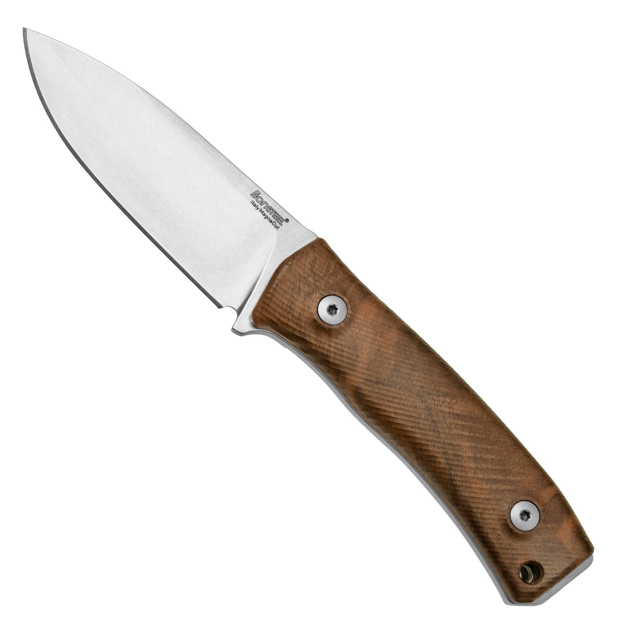 Lion Steel M4 Walnut MagnaCut M4-MC-WN - Knivesandtools Exclusive - Vaststaand mes