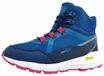Trollkids Skarvan Hiker Mid XT Chaussures enfant fille bottes à lacets bleu loisir