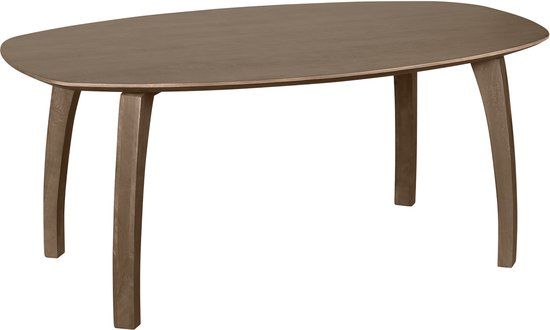 Lewis & Loft Eettafel Luna - FSC® gecertificeerd mangohout - Deens ovaal - 180 x 100 cm - Bruin