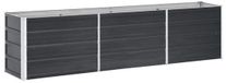 Pinnacle Living Jardinière surélevée - XL Long - 240x40x45 cm - Anthracite - Acier galvanisé