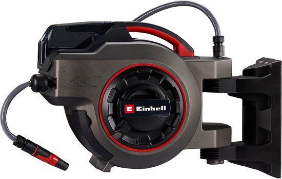 Einhell Accu Slanghaspel GE-HR 18/30-1 Li Solo - Power X-Change - 18 V/Li-ion - 30 meter + 1,5 meter - Automatisch slang oprollen - 180° Draaibaar - Excl. accu en lader