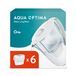 Aqua Optima Oria Waterfilterkan & 6 Evolve+ filterpatronen, 2,8 l, wit