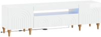 vidaXL LED tv-meubel ALKMAAR 153 x 35 x 43 cm Hoogglans Wit