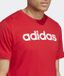 adidas Sportswear Essentials Single Jersey Linear Geborduurd Logo T-shirt - Heren - Rood - M