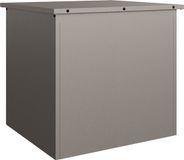 vidaXL Coffre de rangement pour coussins de jardin acier galvanisé 55 x 50,5 x 50 cm