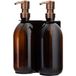 Icecat Distributeurs de savon muraux doubles noirs