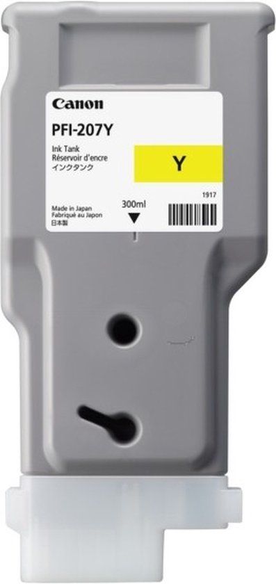 Canon PFI-207Y inktcartridge geel 300ml - Origineel