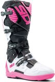 Sidi Crossfire 3 SRS Zwart Wit Roze Crosslaarzen - Laars