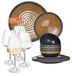 Merkloos Melamine Campingservies Set voor 4 Personen