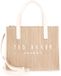 Ted Baker Paolina Faux Raffia Small Icon Bag Ivoire beige
