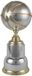 Art-Trophies AT14753 Sporttrofee voor volwassenen, uniseks, zilver/goud, 38 cm
