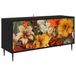 vidaXL Tv-meubel GENNEP 102 x 33 x 51 cm Zwart eiken Bewerkt hout