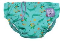 Bambino Mio Splash About Herbruikbare Zwemluier voor Baby's – motief met sluwe krokodillen